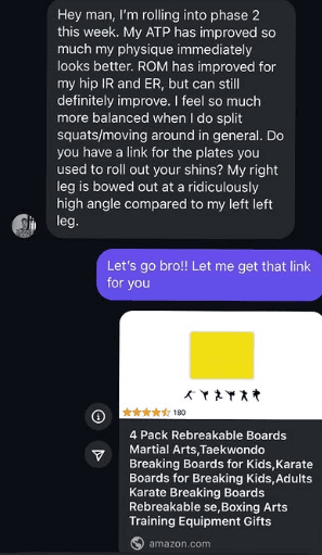 Rolling into phase 2 - ATP improved, physique better, ROM improved